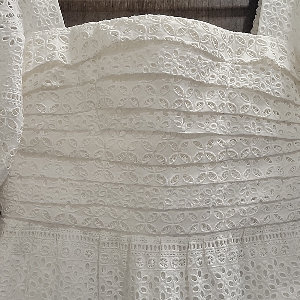 Anthropologie RAISSA-NWT-Pleated Square Neckline Laise Dress-Size Small - Picture 9 of 15